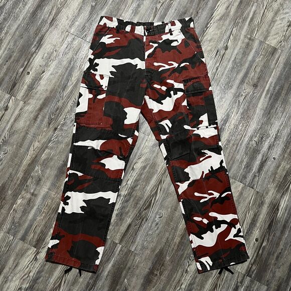 Rothco Red Urban Camo Cargo Pants 32x31 Military Utility - Picture 1 of 8